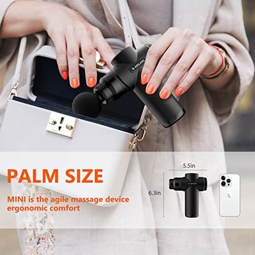 AERLANG Mini Massage Gun-Black，Muscle Deep Tissue Massager G...