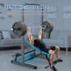 JX FITNESS Squat Rack Cage with Pull Up Bar,Adjustable Power...