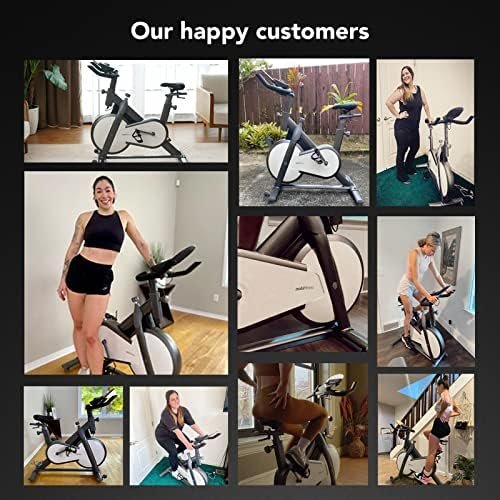 mobifitness Exercise Bike for Home I Indoor Stationary Bluet...