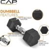 CAP Barbell Dumbbell Set with Rack | Multiple Options in 150...