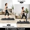 2 in 1 Foldable Treadmill, Walking Pad Treadmill for Home Of...