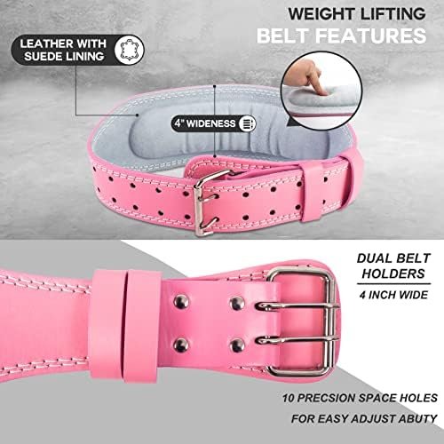 Weight Lifting Belt for Bodybuilding, Powerlifting, Cross Tr...