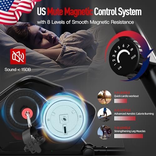 HARISON Magnetic Recumbent Exercise Bike with Arm Exerciser,...