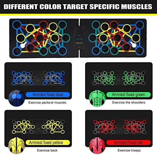 Push Up Board 9 in 1 Home Workout Equipment Multi-Functional...