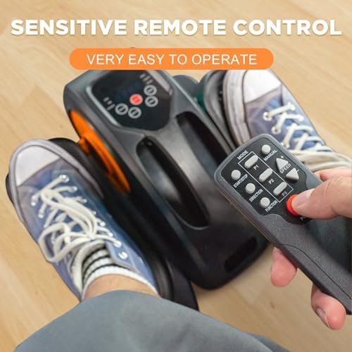 Under Desk Elliptical, Electric Foot Pedal Exerciser, Fully ...
