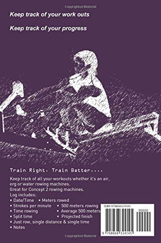 Rowing Machine Journal with interval training: Keep track of...