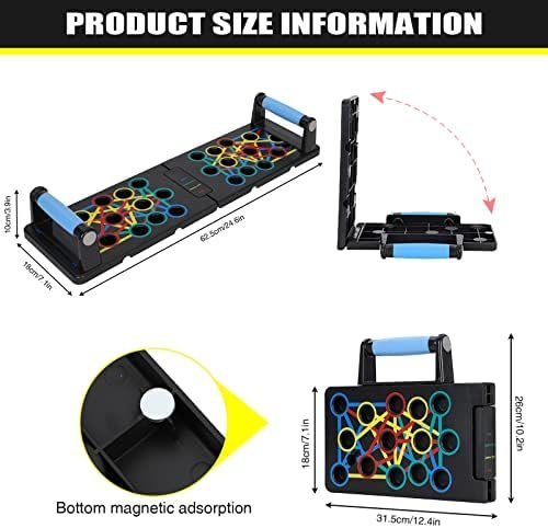 Push Up Board 9 in 1 Home Workout Equipment Multi-Functional...