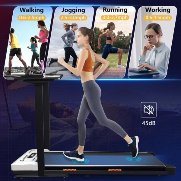 Under Desk Treadmill, Walking Pad 2 in 1 for Walking and Jog...