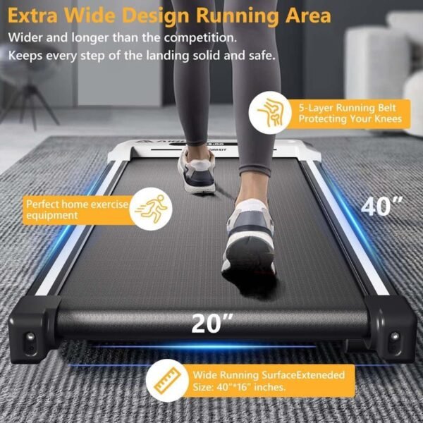Under Desk Treadmill, Walking Pad 2 in 1 for Walking and Jog...