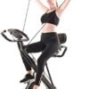 Foldable Fitness Exercise Bike, Magnetic Folding Indoor Exer...
