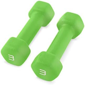 WF Athletic Supply Neoprene Dumbbell Set, Non-Slip, Hex Shap...