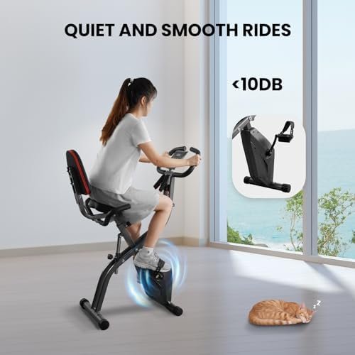 Exercise Bike 4 IN 1 Stationary Bike Recumbent Exercise Bike...