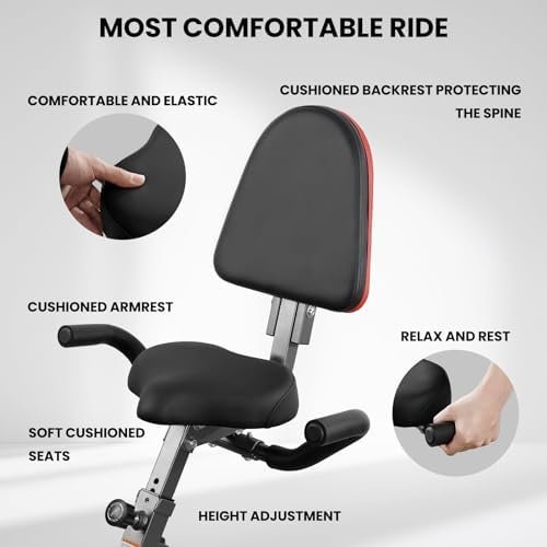 Exercise Bike 4 IN 1 Stationary Bike Recumbent Exercise Bike...