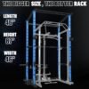 ER KANG Power Cage with Weight Bench, 1200LBS Power Rack wit...