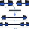 VIVITORY Dumbbell Sets Adjustable Weights, Free Weights Dumb...