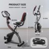 Exercise Bike 4 IN 1 Stationary Bike Recumbent Exercise Bike...
