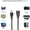 6ft/1.8m UL Listed AC Power Cord Outlet Plug Cable for Preco...