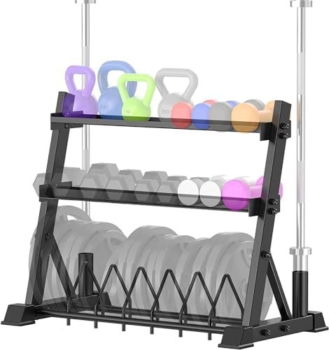 Power Cage with Lat Pulldown Multi-Functional Squat Rack and...
