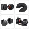 Adjustable Dumbbell Set 25/55LB Dumbbell Weights, Free Weigh...