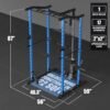 ER KANG Power Cage with Weight Bench, 1200LBS Power Rack wit...