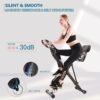 Foldable Fitness Exercise Bike, Magnetic Folding Indoor Exer...
