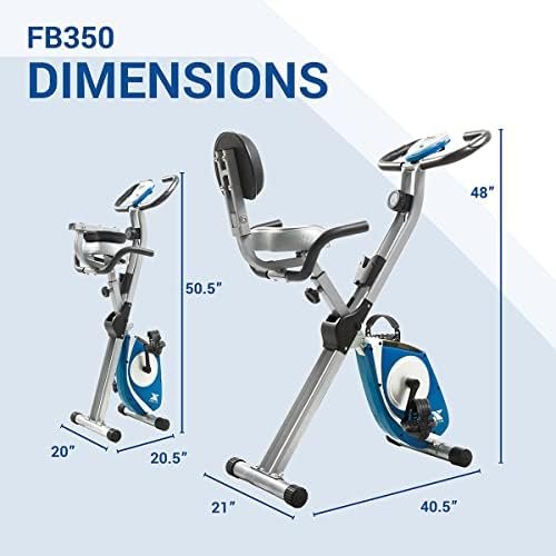 XTERRA Fitness Folding Exercise Bike, 225 LB Weight Capacity