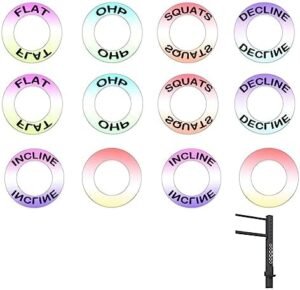 Power Squat Rack Barbell Magnetic 1.5 Inch Position Markers ...