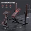 Adjustable Weight Bench, Olympic Workout Bench, Bench Press ...