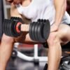 Adjustable Dumbbell Set 25/55LB Dumbbell Weights, Free Weigh...