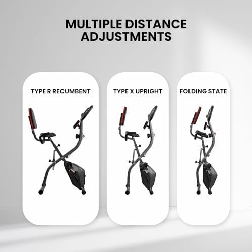 Exercise Bike 4 IN 1 Stationary Bike Recumbent Exercise Bike...
