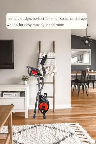 YYFITT 3-In-1 Exercise Bikes for Home | Folding Stationary B...