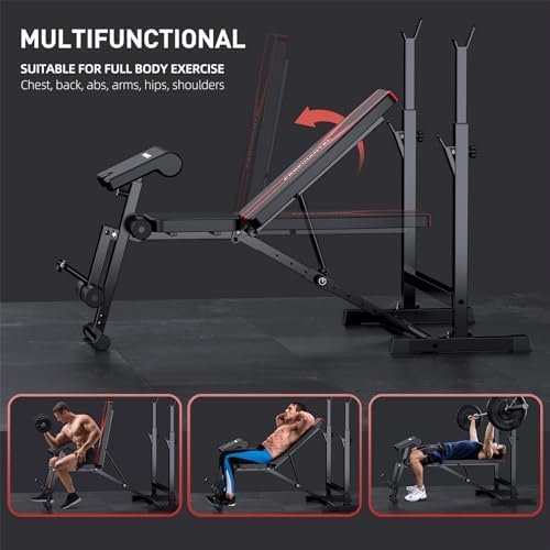 Adjustable Weight Bench, Olympic Workout Bench, Bench Press ...