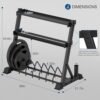 Power Cage with Lat Pulldown Multi-Functional Squat Rack and...