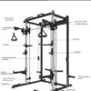 Smith Machine Home Gym, Squat Rack Power Cage Rack with Smit...