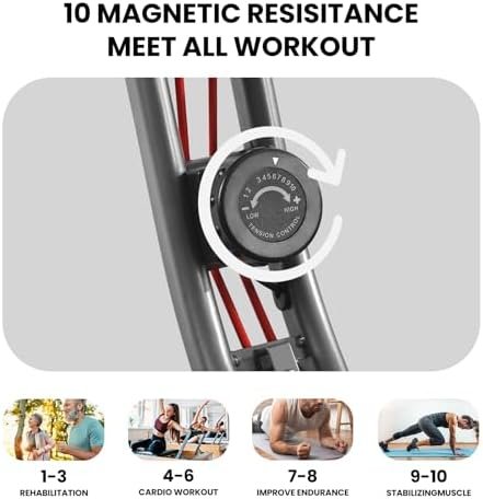 Exercise Bike 4 IN 1 Stationary Bike Recumbent Exercise Bike...