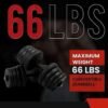 66 lbs Adjustable Dumbbell Sets 2 in 1 Free Weights Dumbbell...