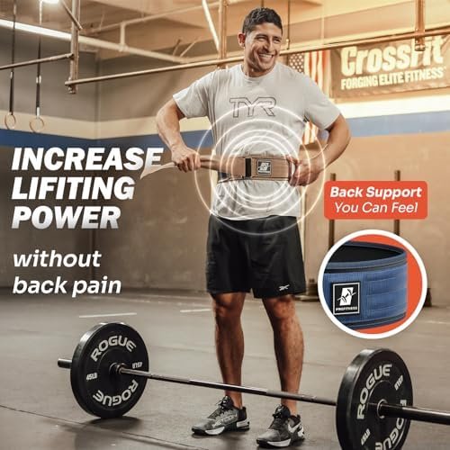 ProFitness Weightlifting Belt for Men & Women - 4'' Wide Aut...