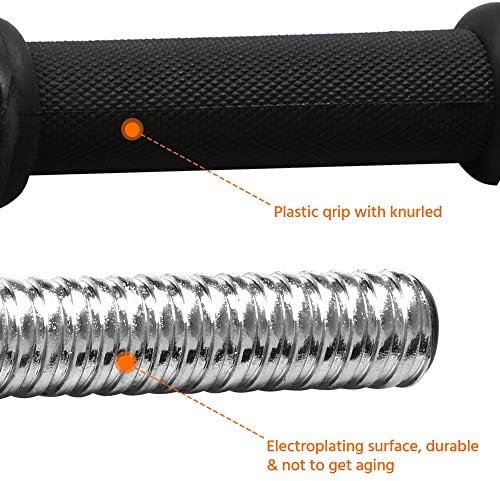 Yaheetech 66LB Adjustable Exercise & Fitness Dumbbells Set D...