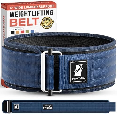 ProFitness Weightlifting Belt for Men & Women - 4'' Wide Aut...
