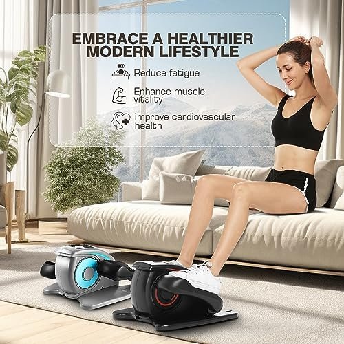 ANCHEER Under Desk Elliptical Machine, Leg Exercise Pro Mach...