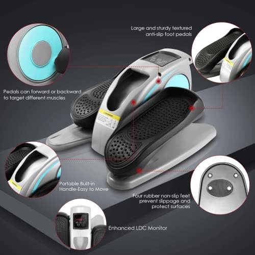 ANCHEER Under Desk Elliptical Machine, Leg Exercise Pro Mach...
