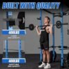 ER KANG Power Cage with Weight Bench, 1200LBS Power Rack wit...