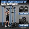 ER KANG Power Cage with Weight Bench, 1200LBS Power Rack wit...