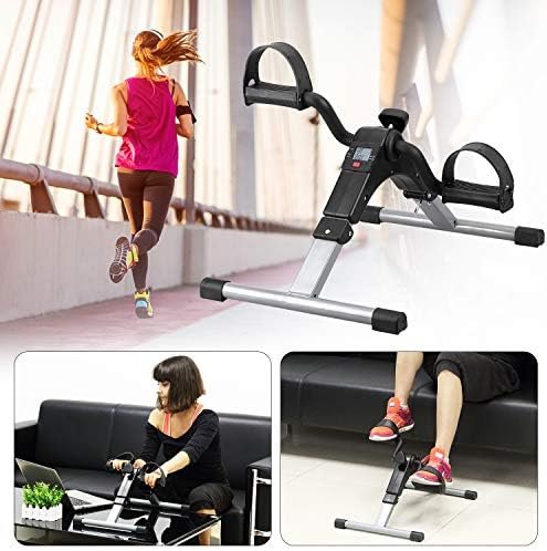Folding Pedal Exerciser, Mini Exercise Bike Under Desk Bike ...
