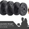 Yaheetech 66LB Adjustable Exercise & Fitness Dumbbells Set D...