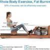 Rowing Machine for Home Use,Water Resistance Natural Red Wal...