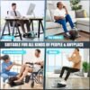 ANCHEER Under Desk Elliptical Machine, Leg Exercise Pro Mach...