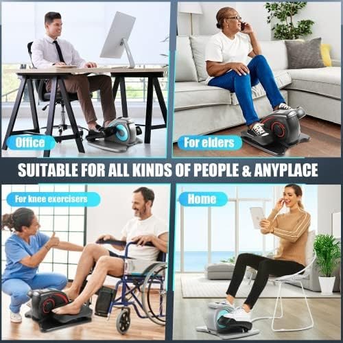ANCHEER Under Desk Elliptical Machine, Leg Exercise Pro Mach...
