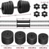 Yaheetech 66LB Adjustable Exercise & Fitness Dumbbells Set D...
