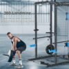Power Cage with Lat Pulldown Multi-Functional Squat Rack and...